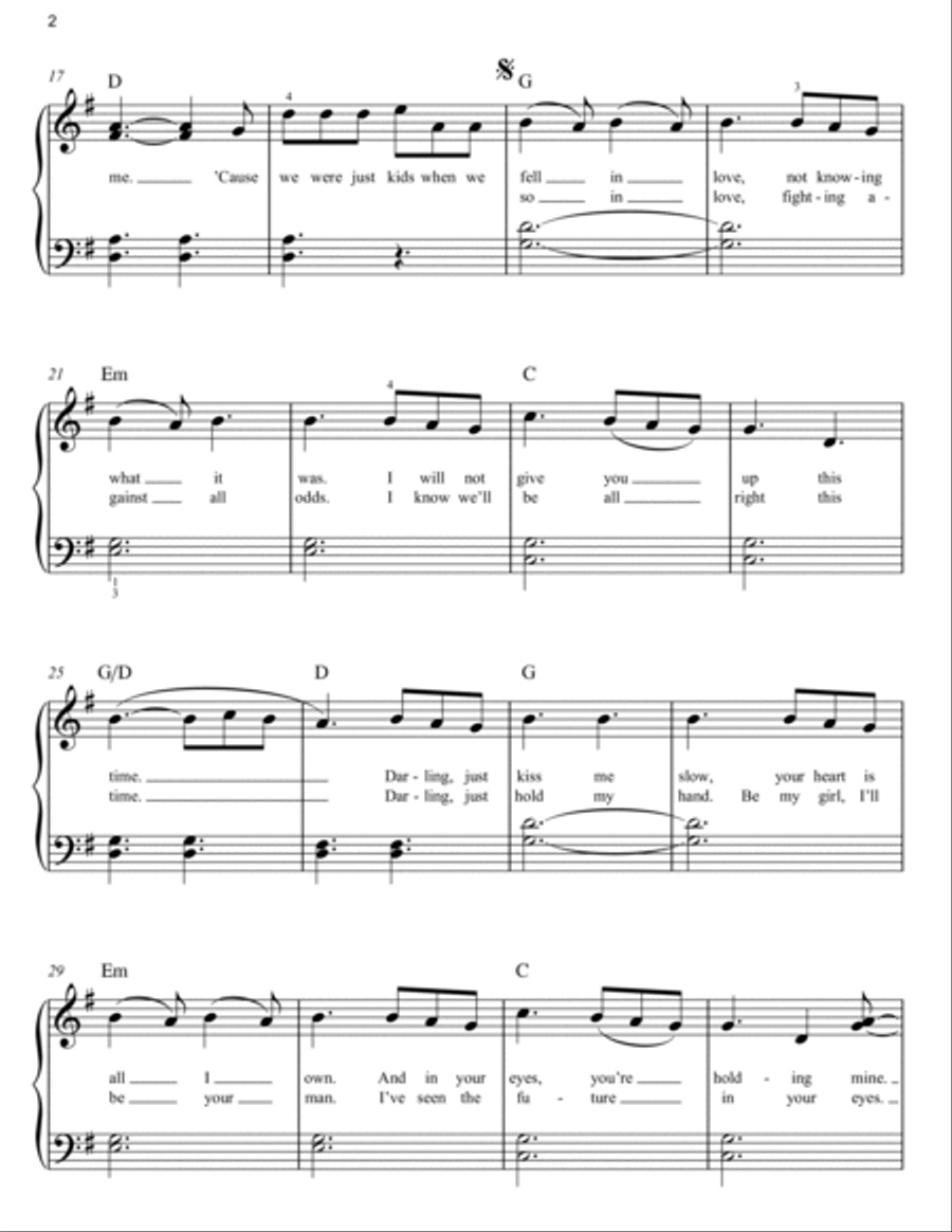 Perfect Easy Piano scores gallery preview page 2