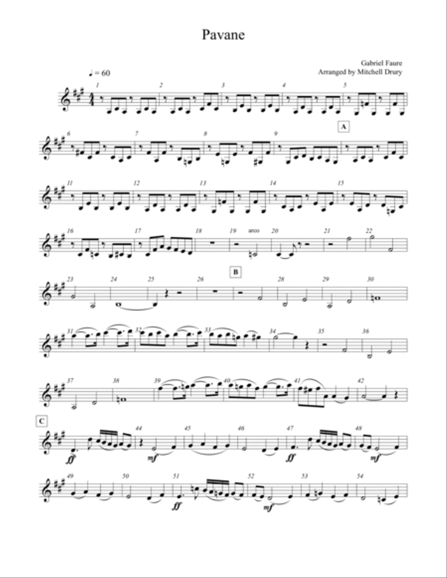 Pavane Pavane String Quartet scores gallery preview page 3