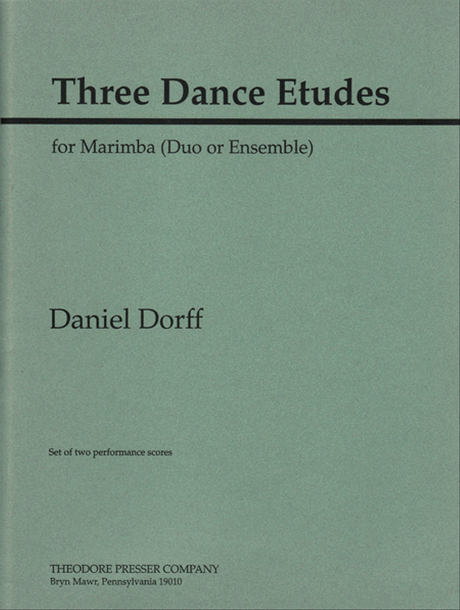 Three Dance Etudes Marimba scores gallery preview page 1