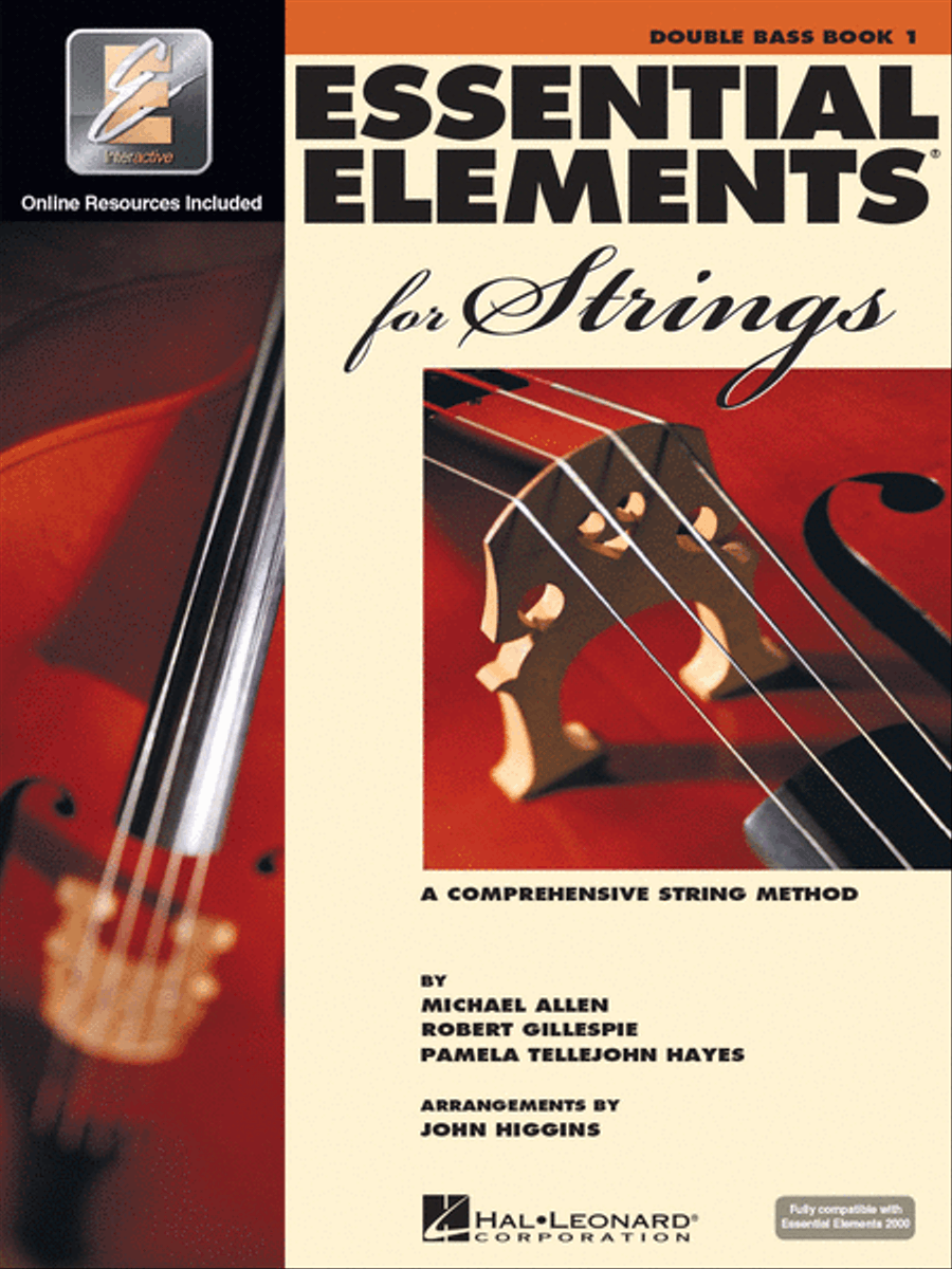 Book cover for Essential Elements for Strings – Book 1 with EEi