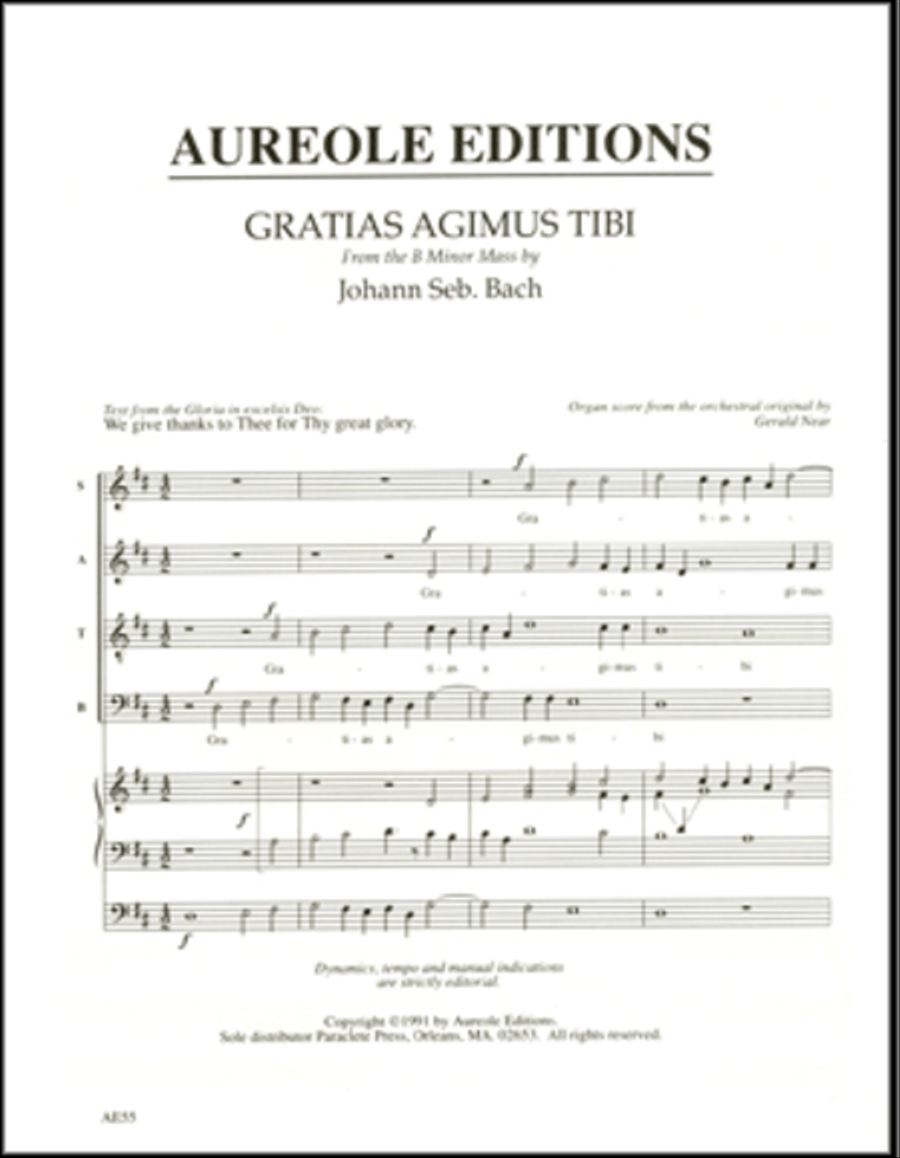 Gratias Agimus Tibi 4-Part scores gallery preview page 1