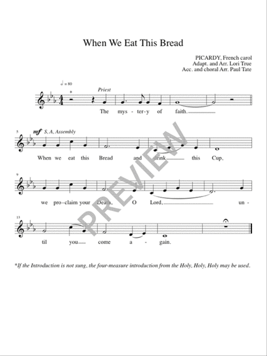Mass of Mercy - Presider edition Mass scores gallery preview page 5