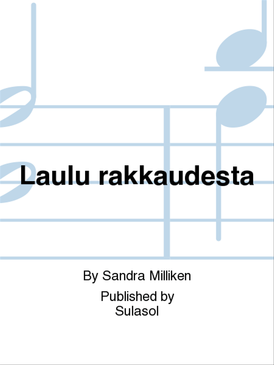 Laulu rakkaudesta Mixed Choir scores gallery preview page 1