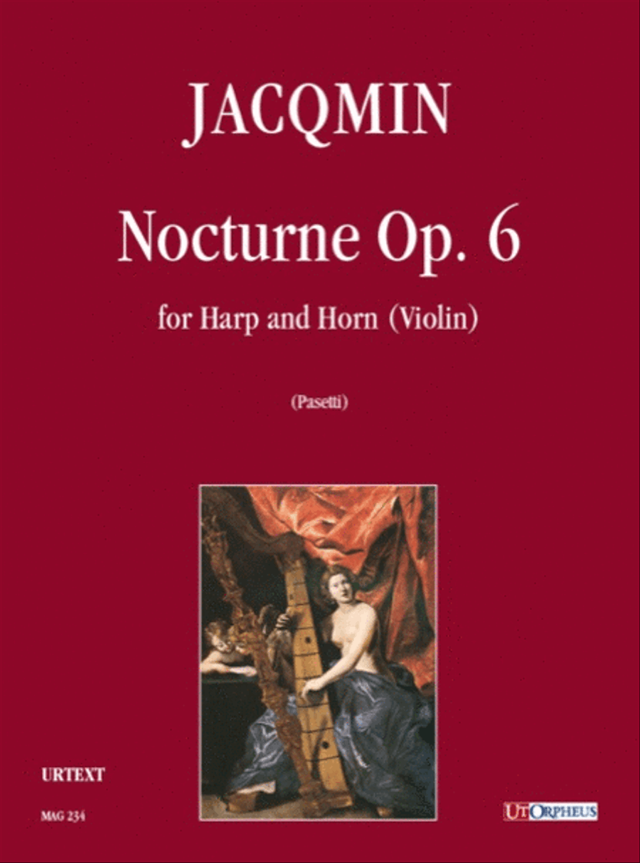 Nocturne Op. 6 for Harp and Horn (Violin) Horn scores gallery preview page 1