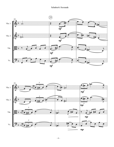Schubert's Serenade - String Quartet image number null