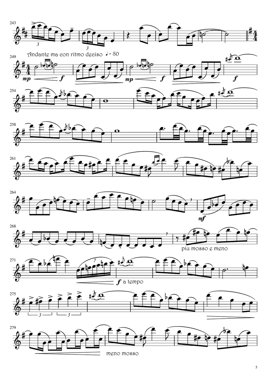 An American in Paris Sax Alto Saxophone scores gallery preview page 5