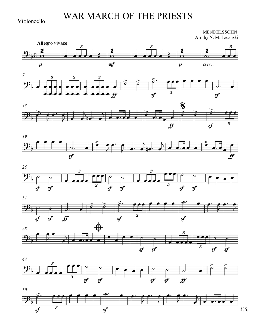 War March of the Priests String Orchestra scores gallery preview page 5