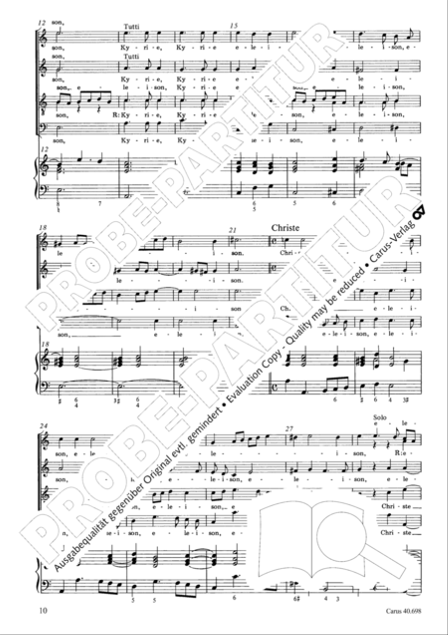 Messa breve SSATB scores gallery preview page 11