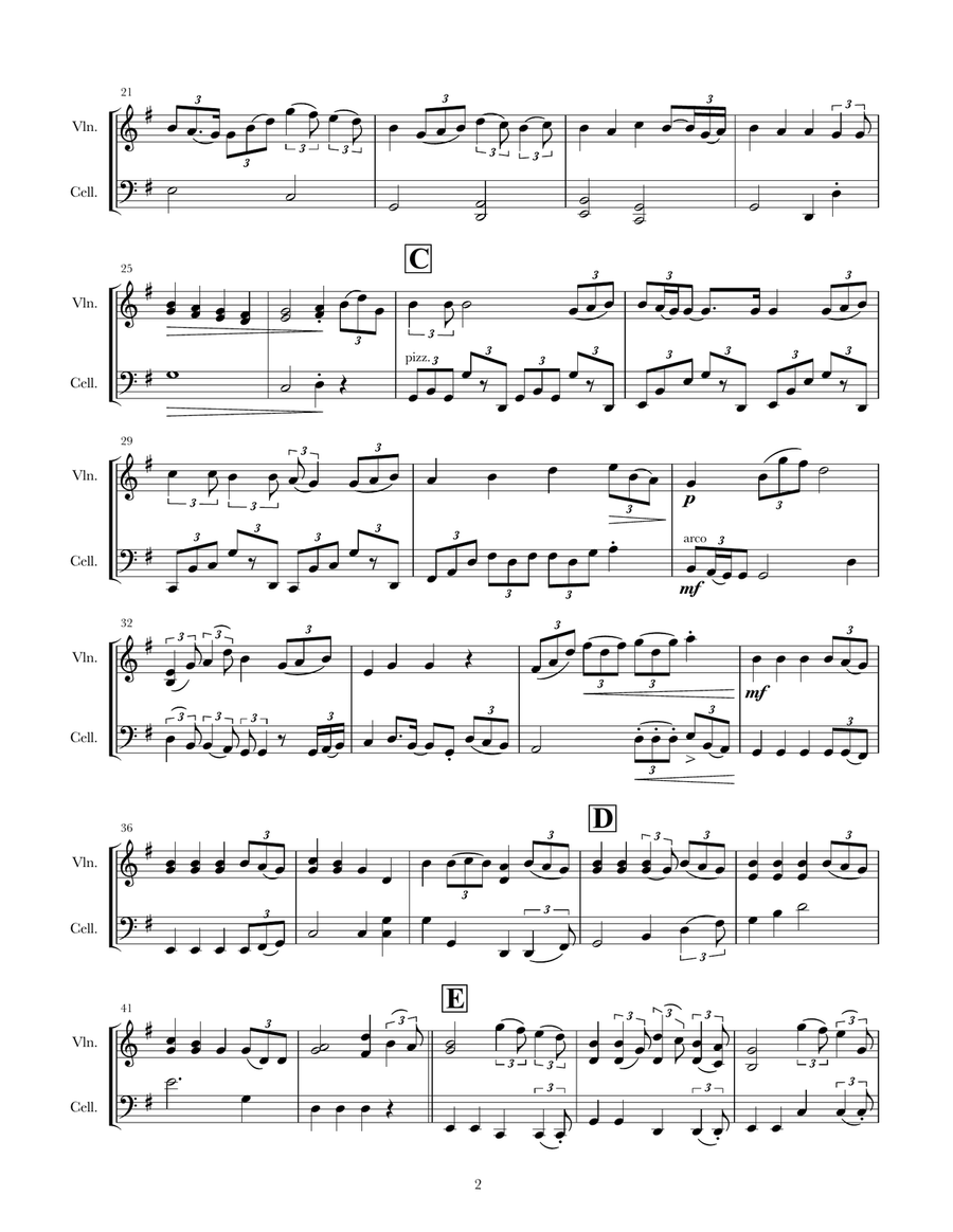 Perfect Perfect String Duet scores gallery preview page 2