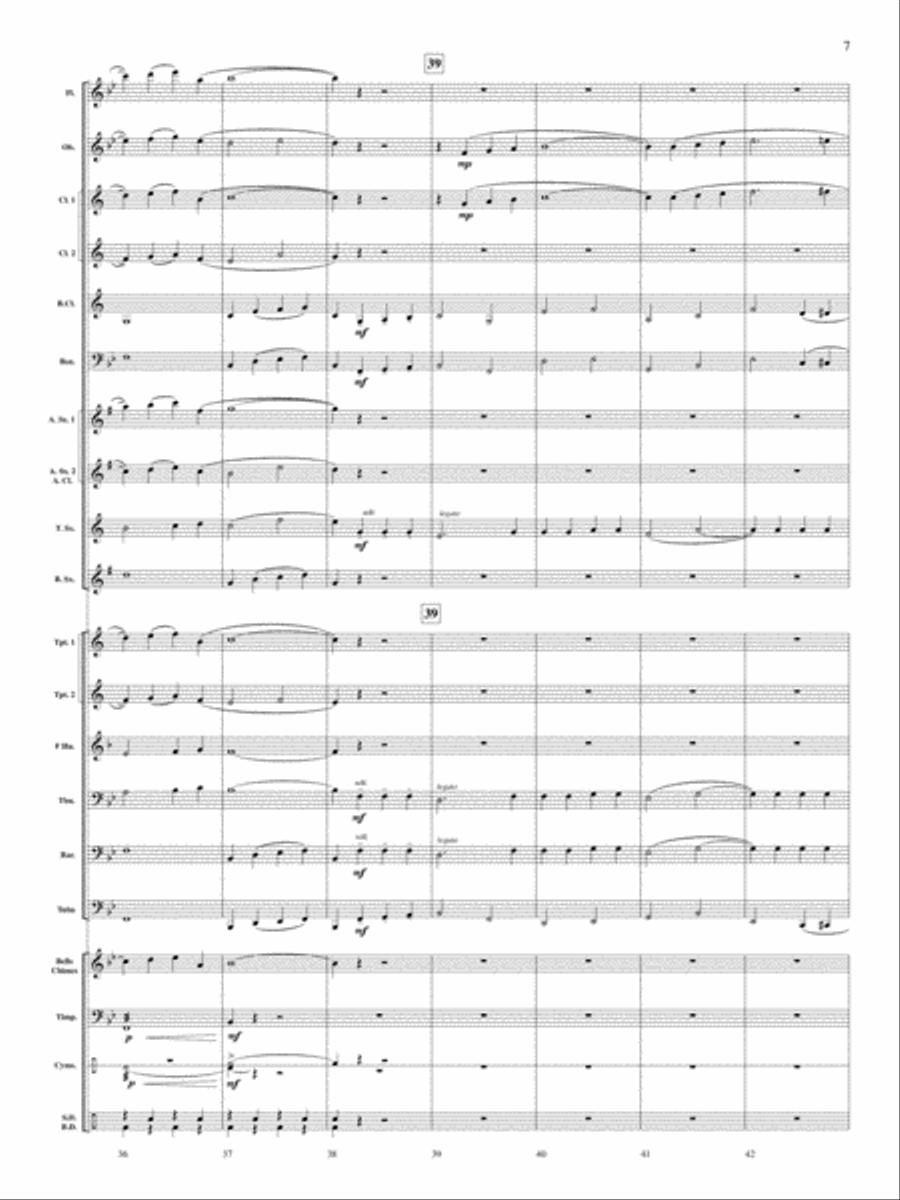 Swedish Hymn of Praise Concert Band scores gallery preview page 7