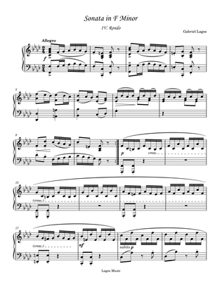Piano Sonata in F Minor - IV. Rondo