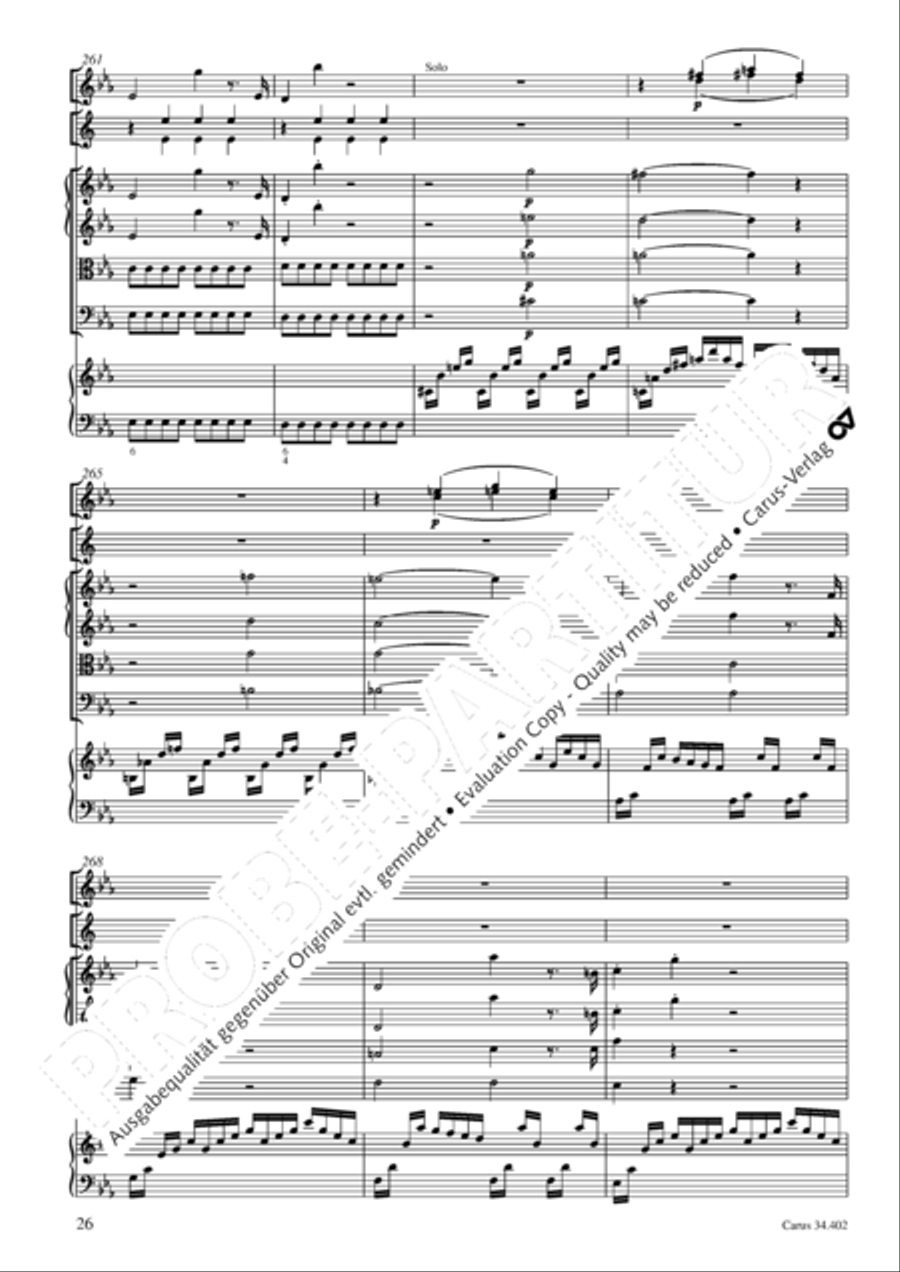 Concerto grosso for cembalo or piano Horn scores gallery preview page 27