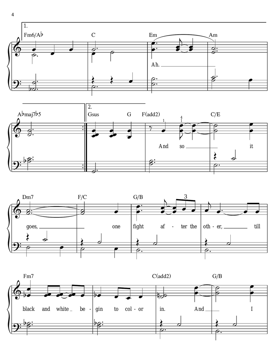 Manhattan Manhattan Easy Piano scores gallery preview page 4