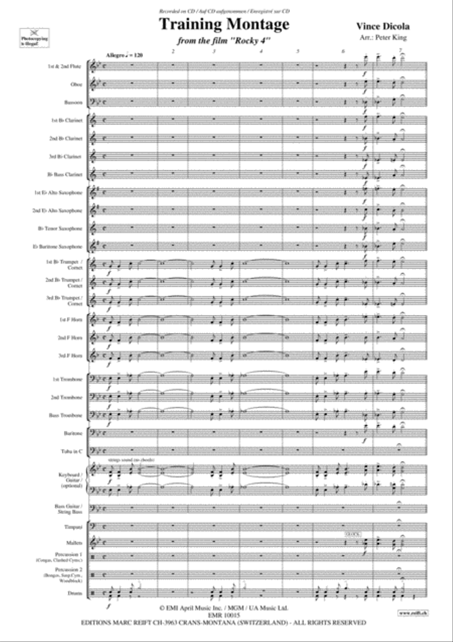 Training Montage Training Montage Concert Band scores gallery preview page 4
