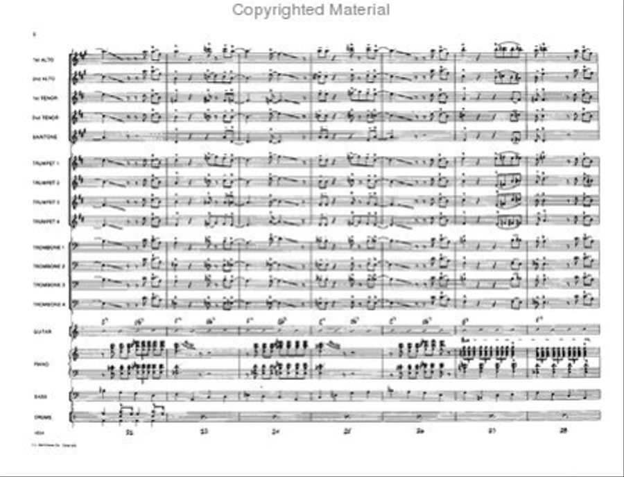 Piano Power Jazz Ensemble scores gallery preview page 5