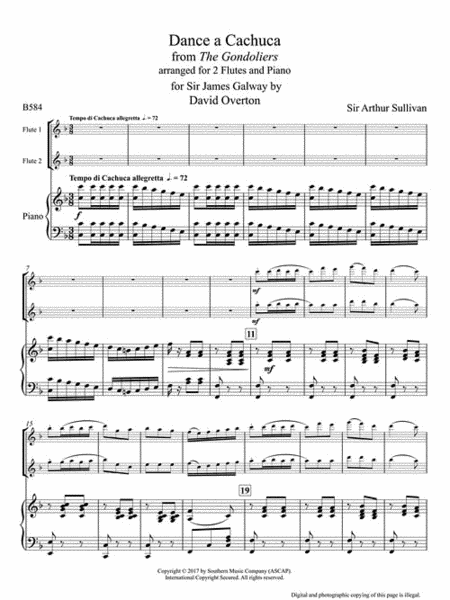 Arias for Two Flutes and Piano