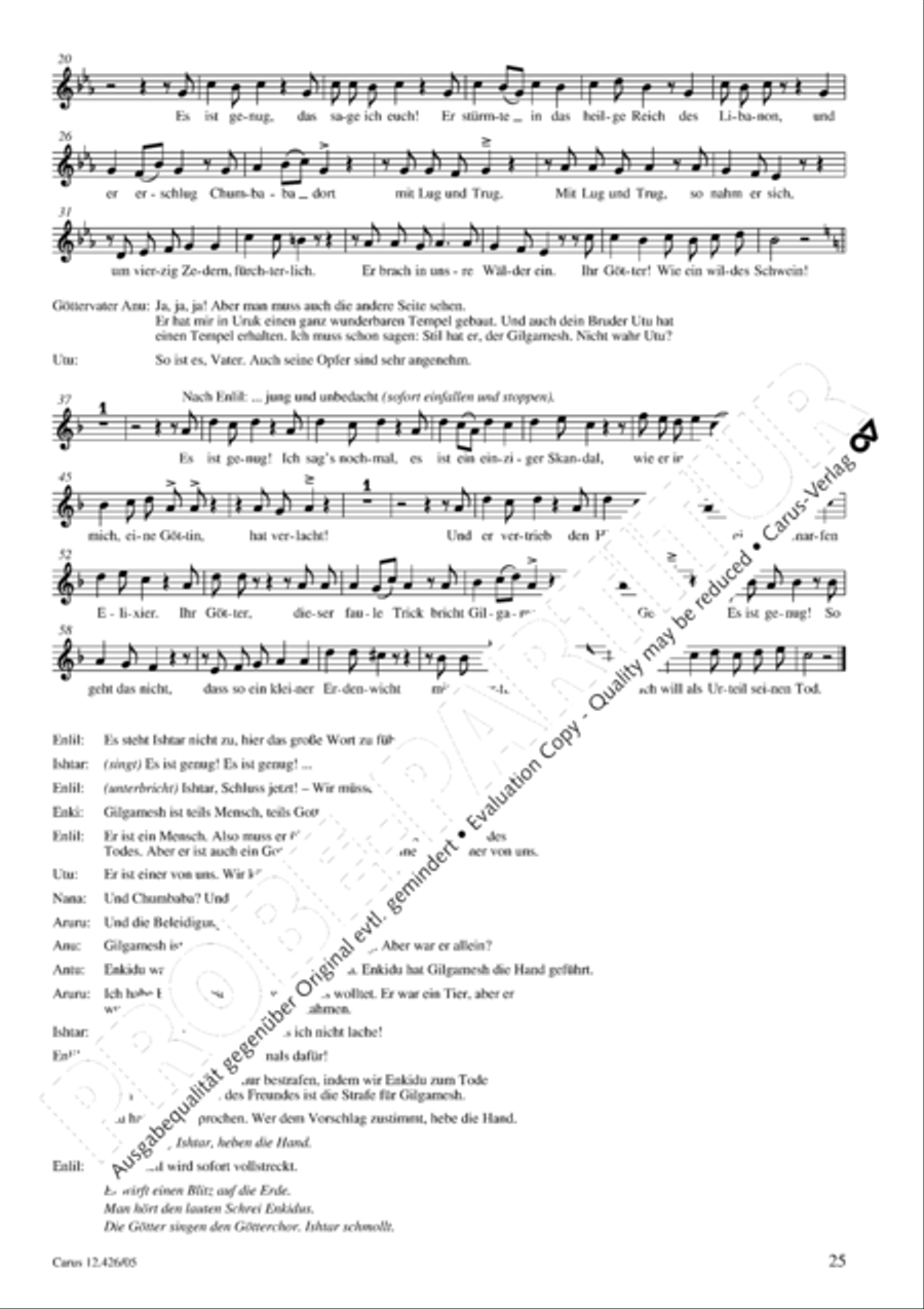 Gilgamesh - Konig von Uruk 3-Part scores gallery preview page 26