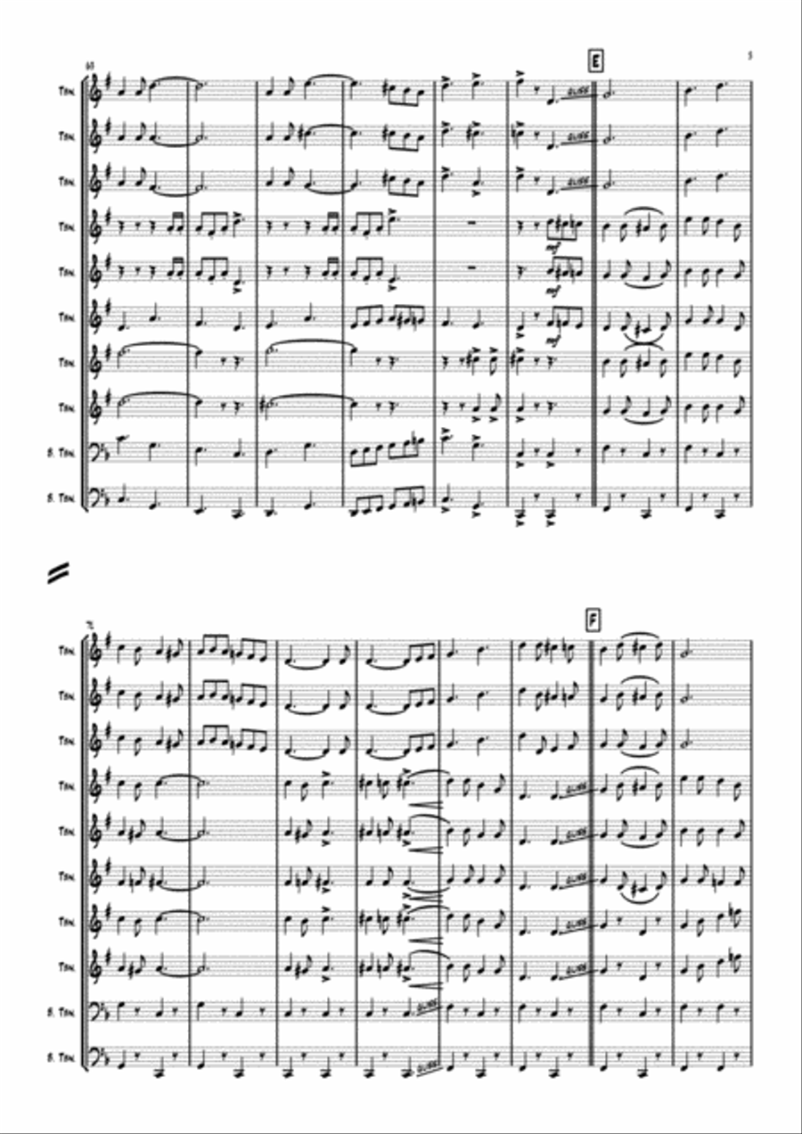 Seventy Six Trombones Brass Ensemble scores gallery preview page 5