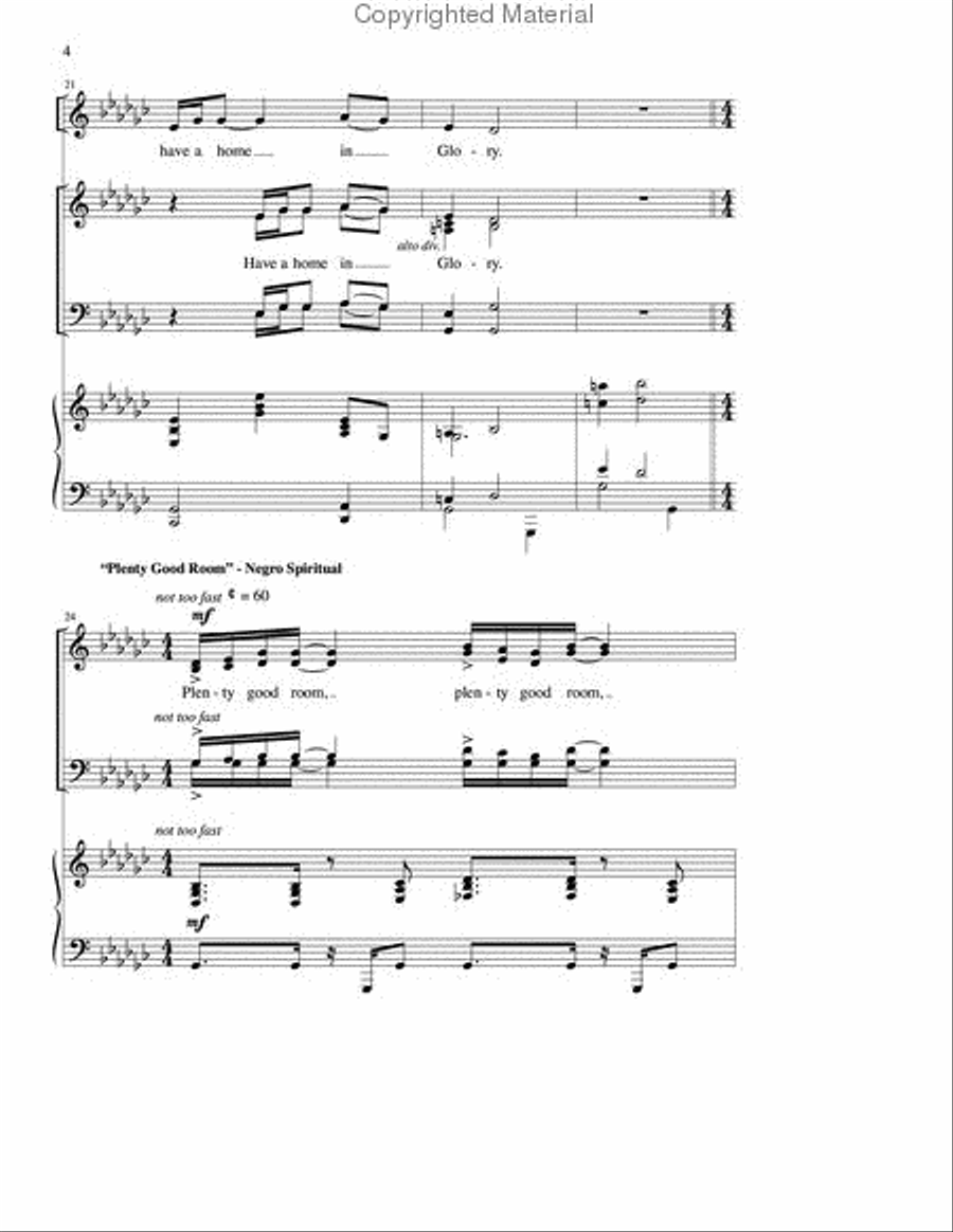Oh, Glory! 4-Part scores gallery preview page 4