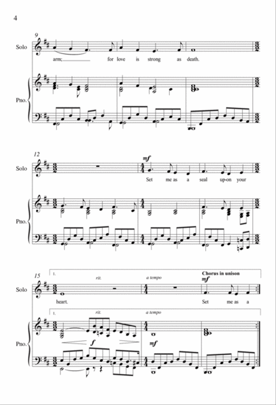 Set Me as a Seal 4-Part scores gallery preview page 3