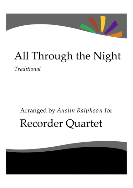 4 Traditional Welsh Songs - recorder quartet book image number null