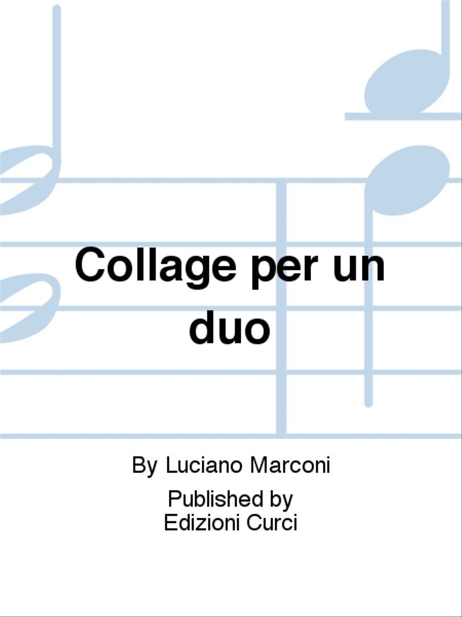 Collage per un duo Clarinet scores gallery preview page 1
