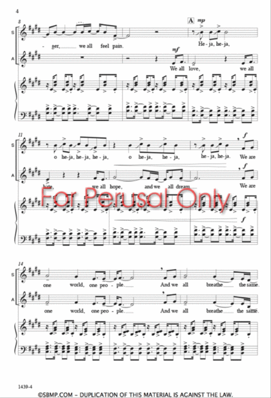 Sisi ni moja - SA Octavo SA scores gallery preview page 3