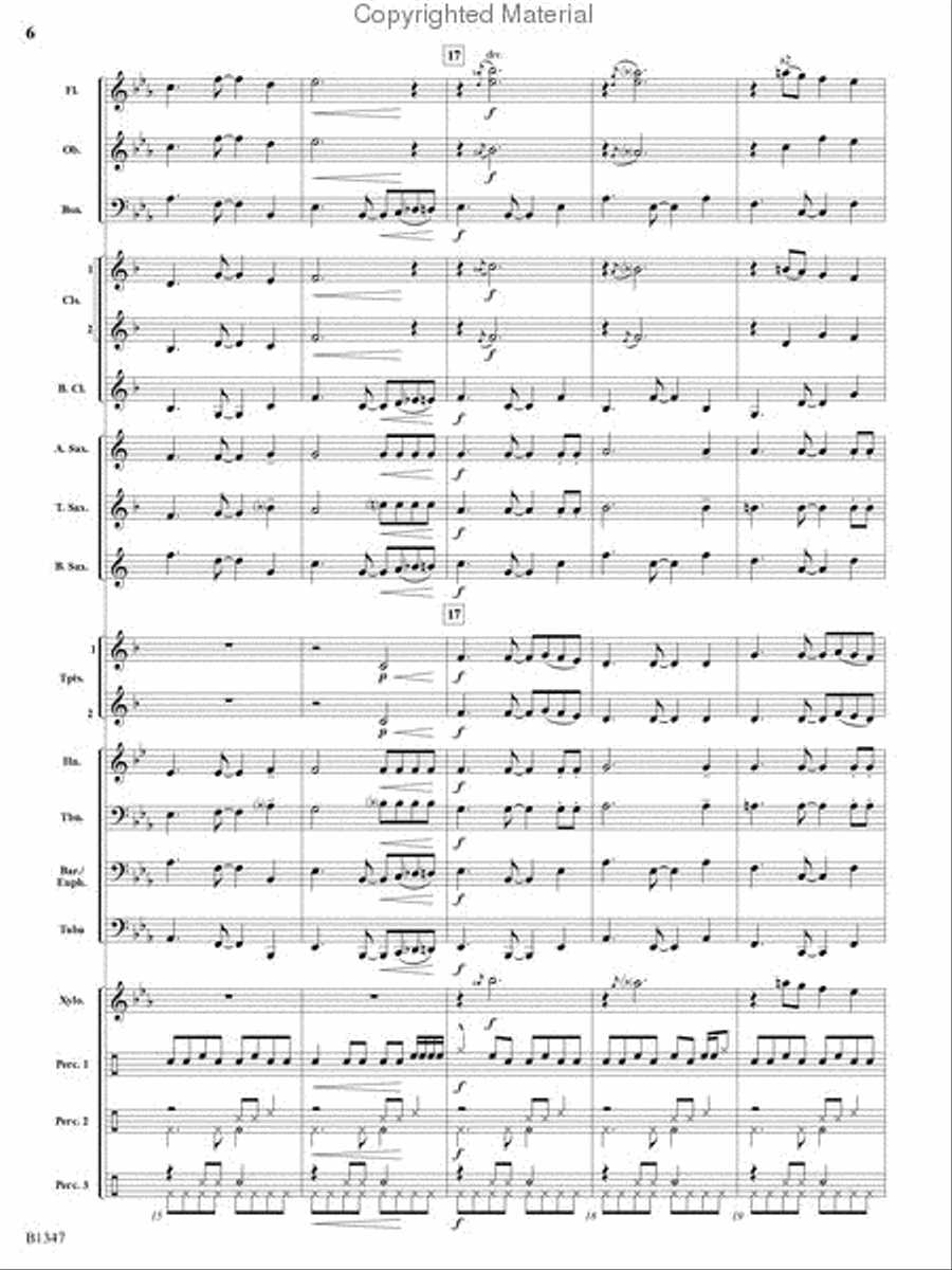 Santa's Fiesta! Concert Band scores gallery preview page 5