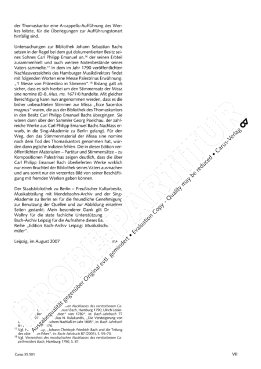 Palestrina: Masses and individual movements Score scores gallery preview page 8