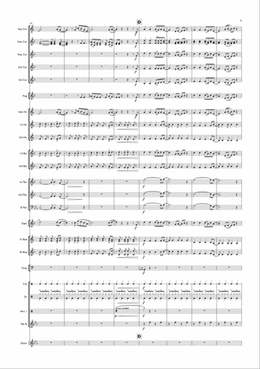 Viva La Vida Brass Ensemble scores gallery preview page 6