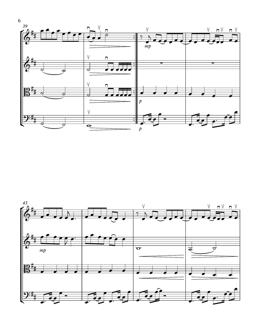 If I Can't Have You String Quartet scores gallery preview page 6
