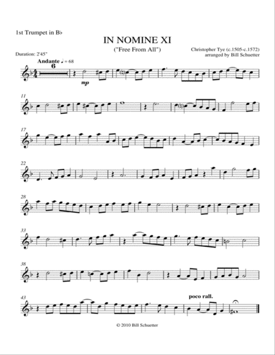 In Nomine ix Brass Quintet scores gallery preview page 3