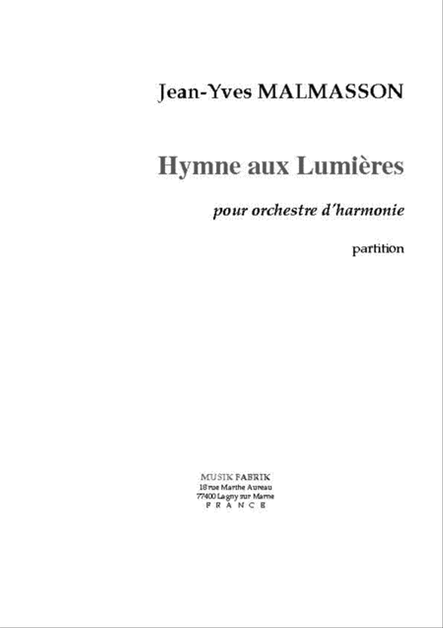 Hymne Aux Lumieres Hymne Aux Lumieres Study Score scores gallery preview page 1