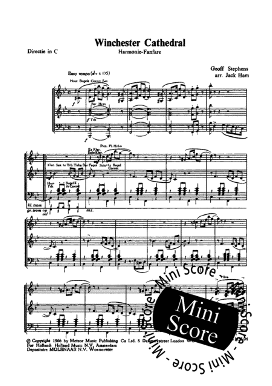 Winchester Cathedral Concert Band scores gallery preview page 4