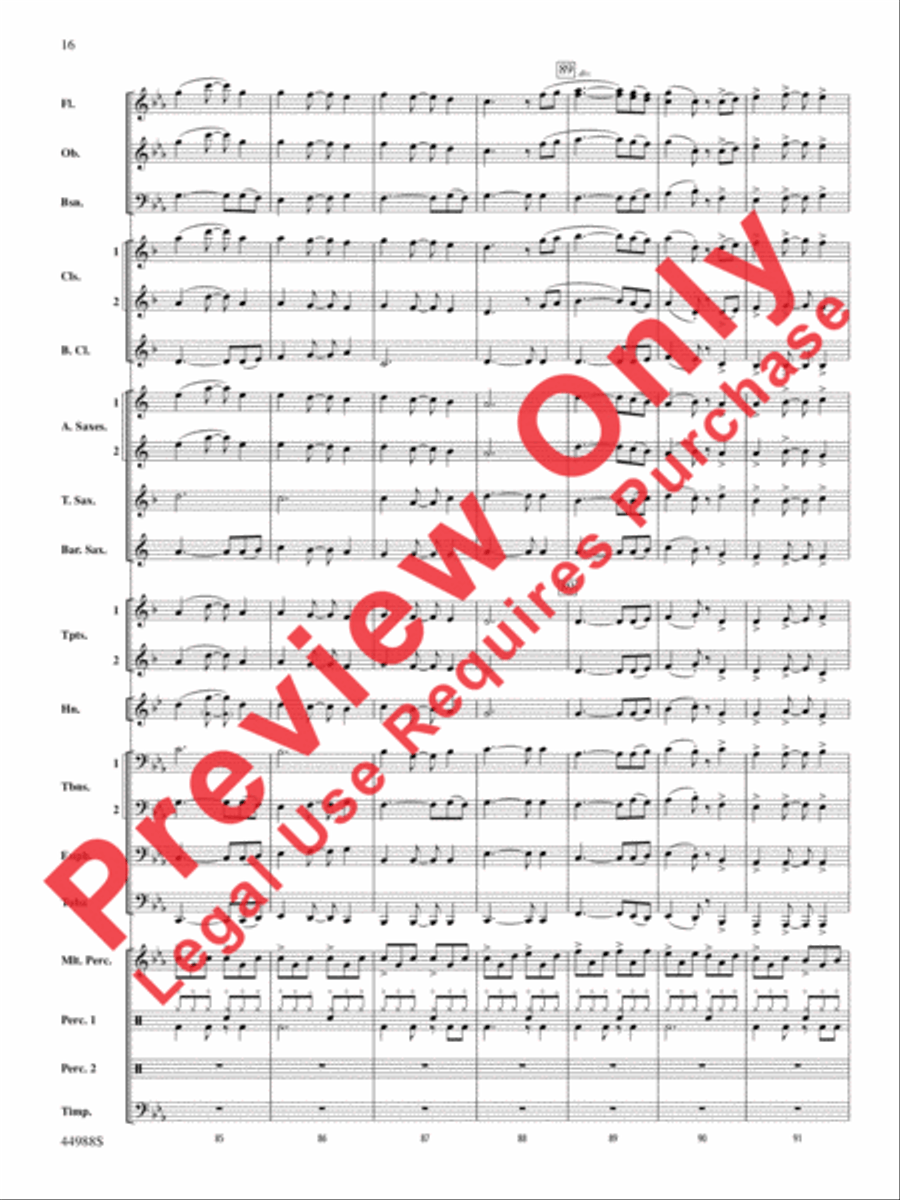 Escape from Dead Raider's Hollow Concert Band scores gallery preview page 17