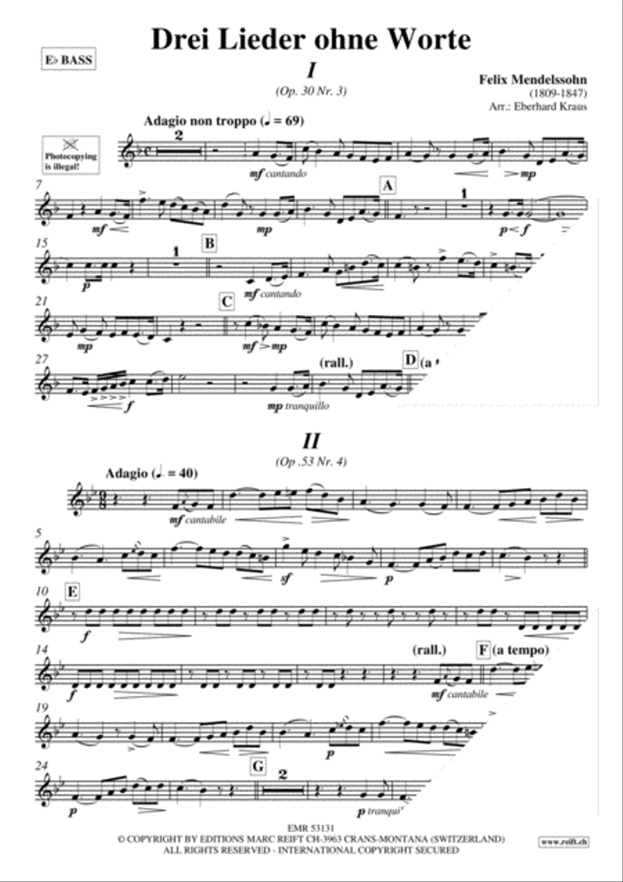 Drei Lieder ohne Worte Organ scores gallery preview page 3