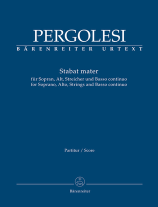 Stabat mater for Soprano, Alto, Strings and Basso continuo