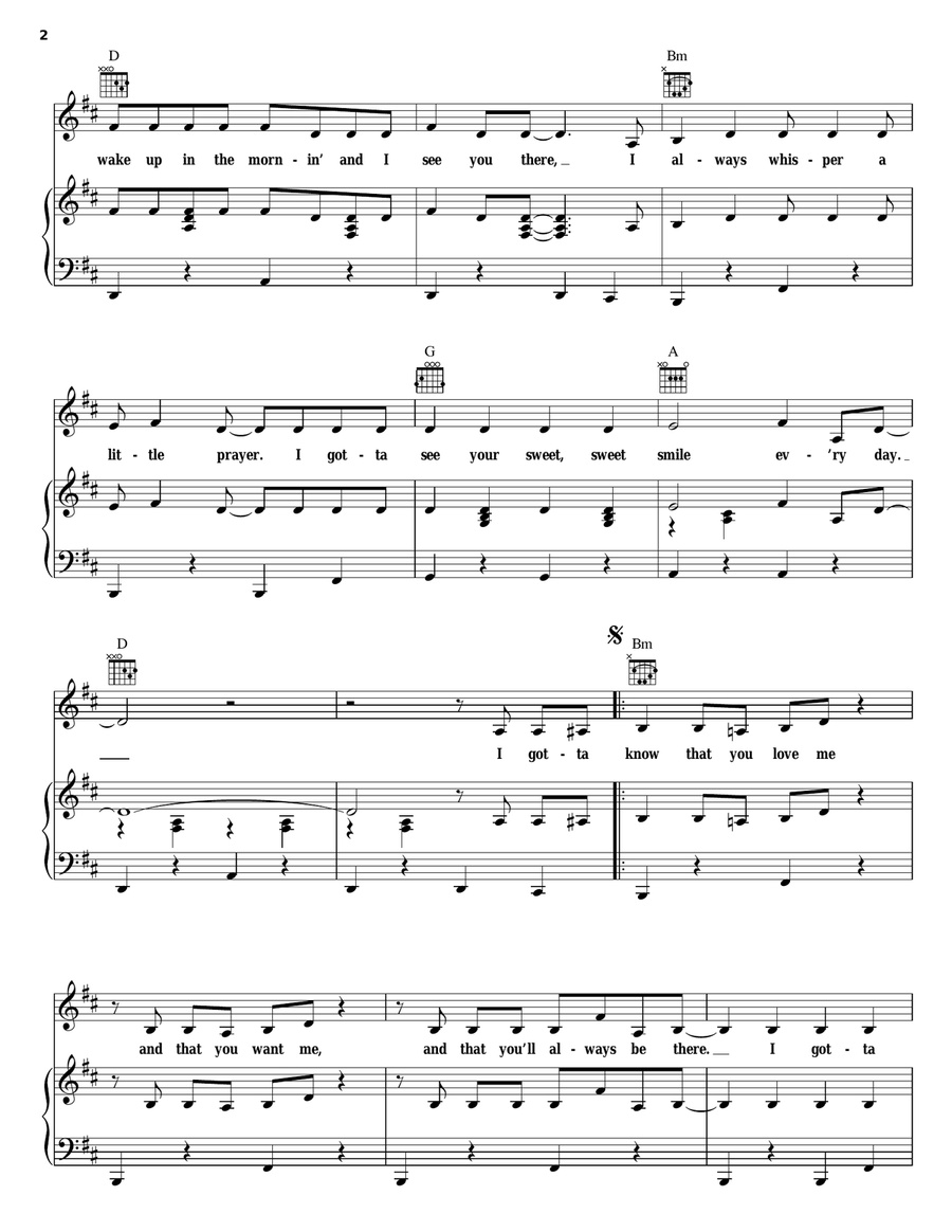 Sweet Sweet Smile Acoustic Guitar scores gallery preview page 2