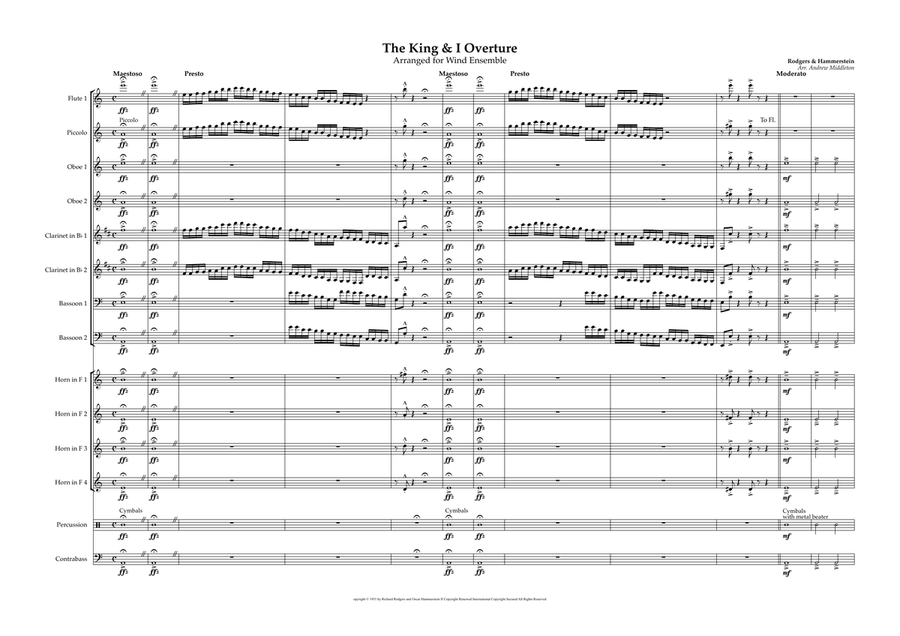 Overture - King And I, The Woodwind Ensemble scores gallery preview page 3