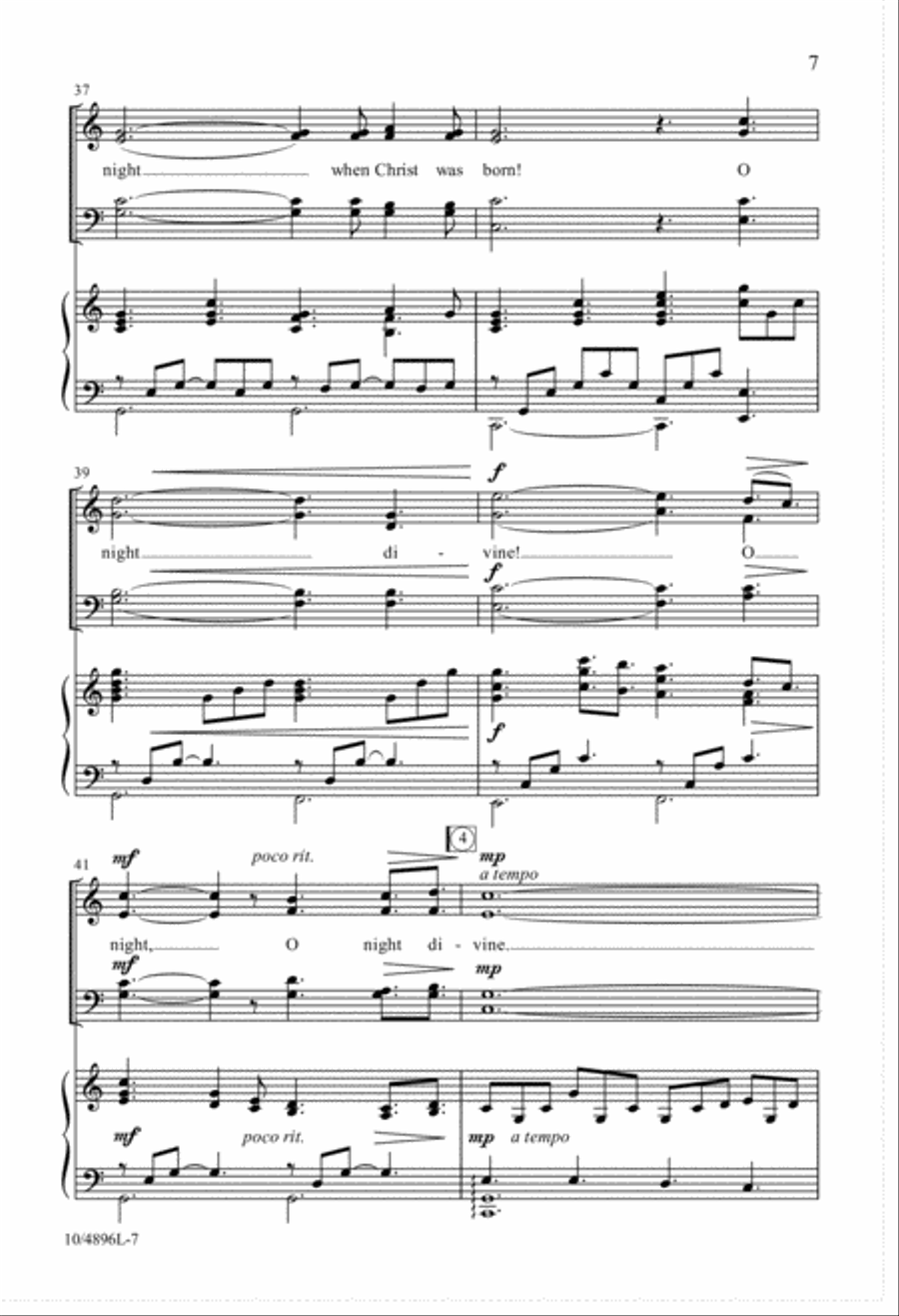 O Night Divine O Night Divine 4-Part scores gallery preview page 7