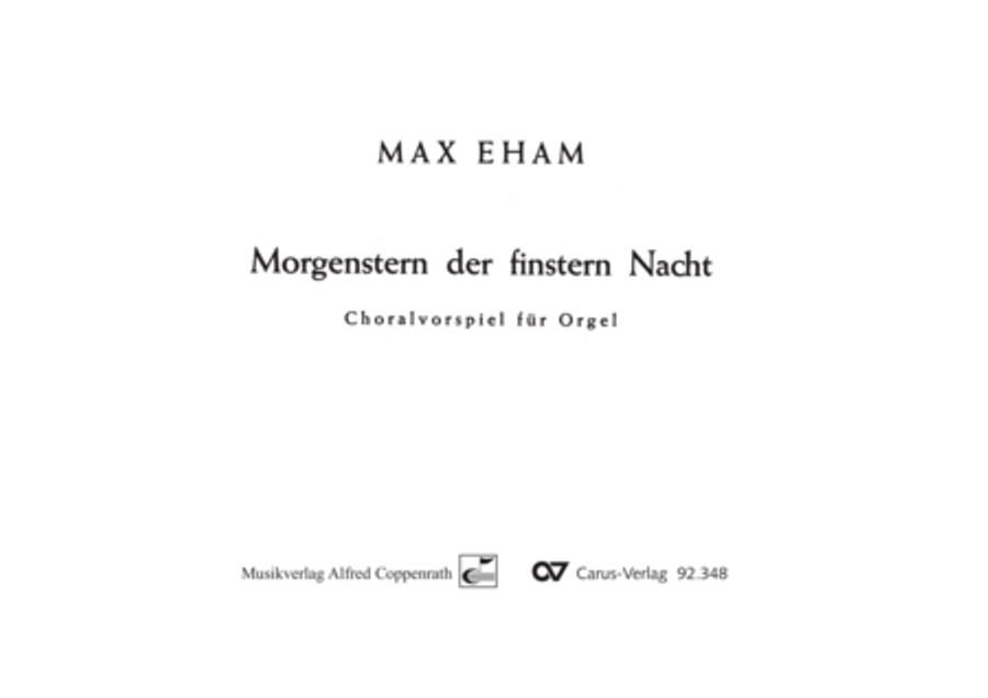 Morgenstern der finstern Nacht Organ scores gallery preview page 2