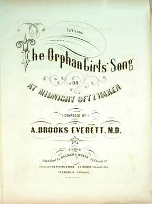The Orphan Girls' Song, or, At Midnight oft I Waken