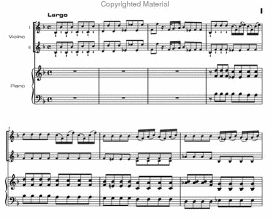 Concerto in B-flat major Orchestra scores gallery preview page 2