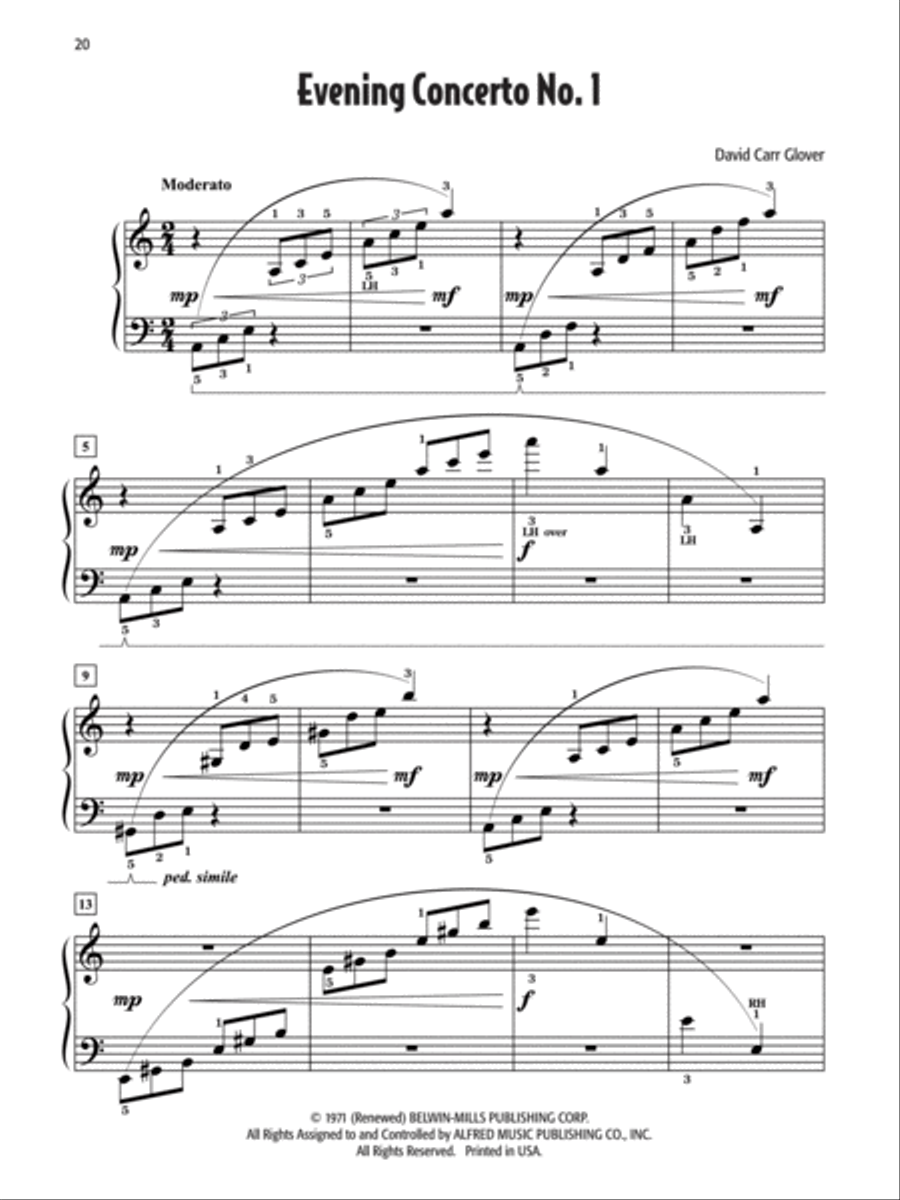 David Carr Glover's Favorite Solos, Book 2 Piano Method scores gallery preview page 3