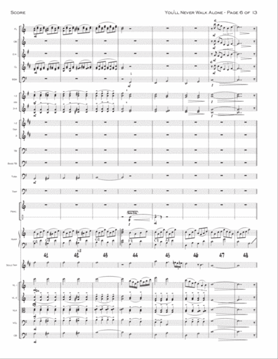 You'll Never Walk Alone Full Orchestra scores gallery preview page 6