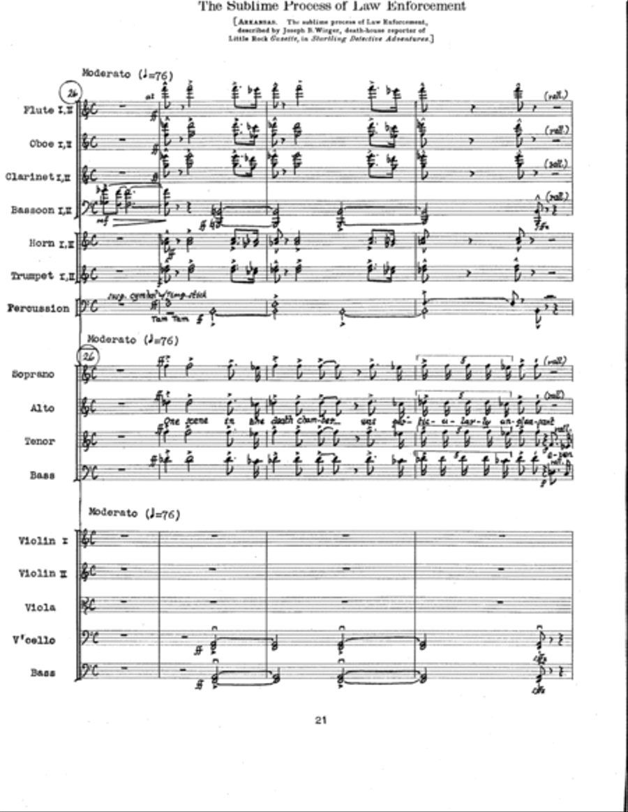 The American Mercury (Additional Full Score) Choir scores gallery preview page 23