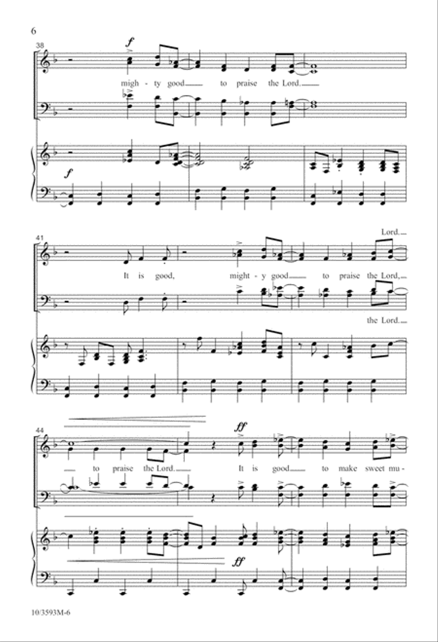 Mighty Good to Praise the Lord 4-Part scores gallery preview page 6
