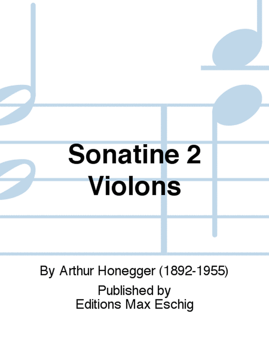 Sonatine 2 Violons