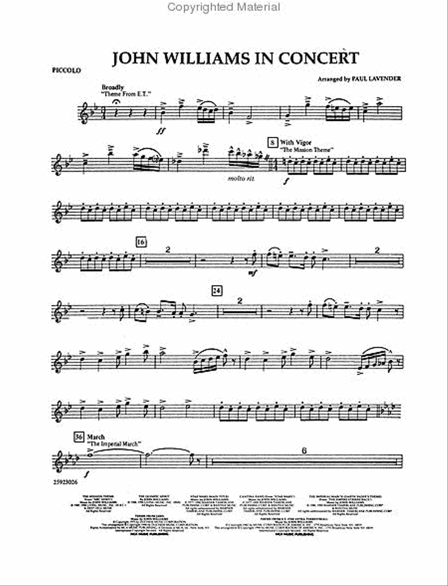 John Williams in Concert Concert Band scores gallery preview page 4