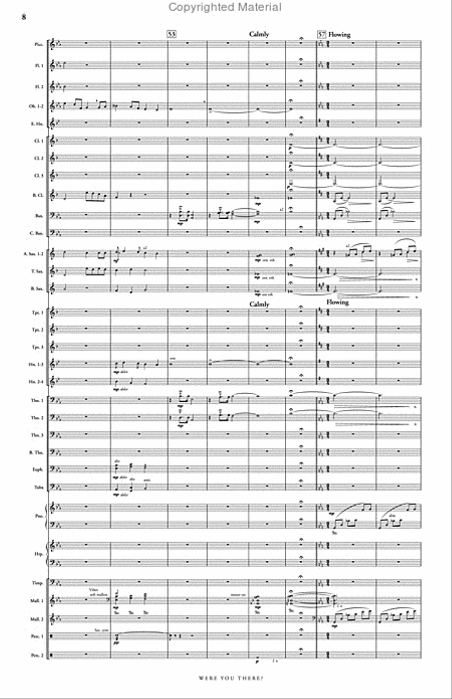 Were You There? Concert Band scores gallery preview page 9